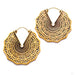 Reyes Earrings from Maya Jewelry in Brass