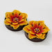 Huichol Flower Plugs in 2 ½” from Quetzalli