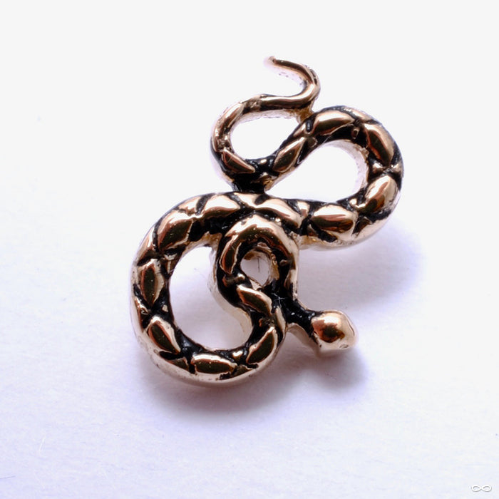 Coiled Snake Threaded End in Gold from BVLA in yellow gold