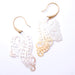 Bonita Earrings from Maya Jewelry in Yellow-gold-plated Brass with Shell