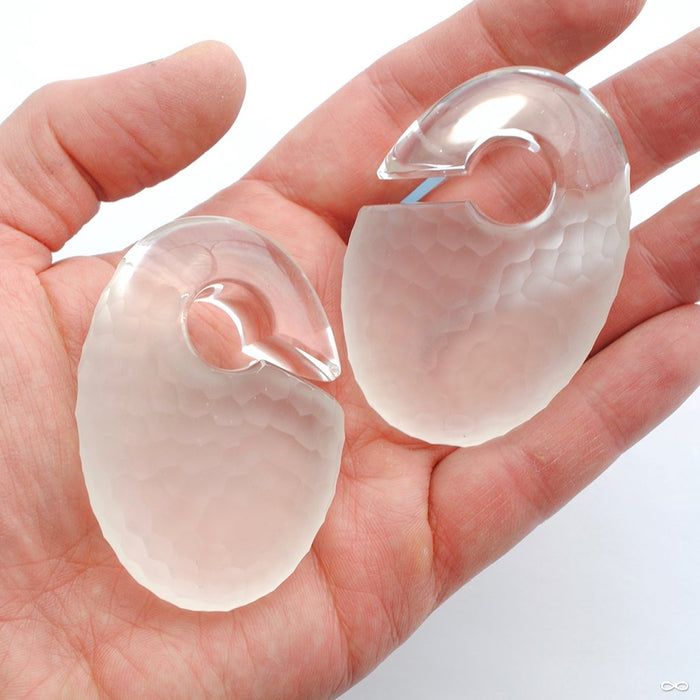 Martelé Ovoid Weights from Gorilla Glass in Clear Crystal