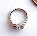 Kalisi Seam Ring in Gold from BVLA with Clear CZ