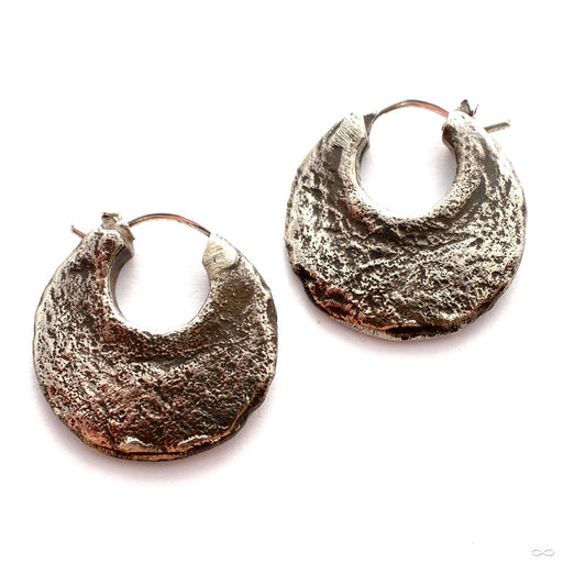 Turmeric Earrings from Maya Jewelry in White Brass