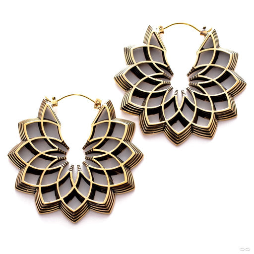 Merkato Earrings from Maya Jewelry in Brass