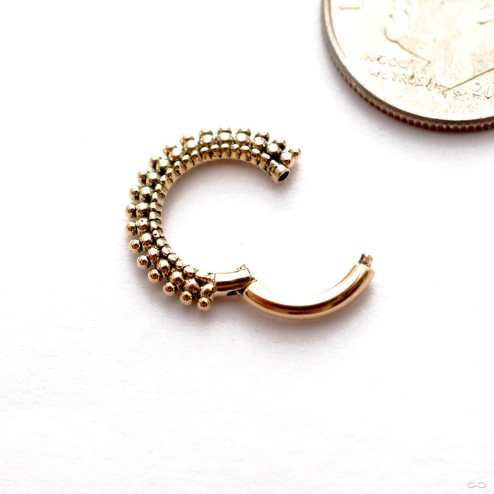 Wanderlust Clicker in Gold from Maya Jewelry in 14k Yellow Gold