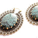 Heirloom Earrings with Stone from Tawapa in Brass with Turquoise