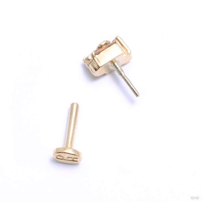 Abundance Threaded Stud in Gold from Pupil Hall