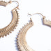 Afghan Hoop Earrings from Tawapa in yellow-gold-plated brass