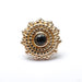 Afghan Press-fit End in Gold from BVLA with London Blue Topaz
