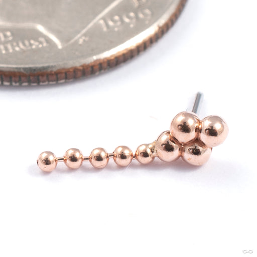 Aimee Press-fit End in Gold from Quetzalli in rose gold short