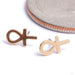 Ankh Press-fit End in Gold from Phoenix Revival Jewelry in assorted finishes