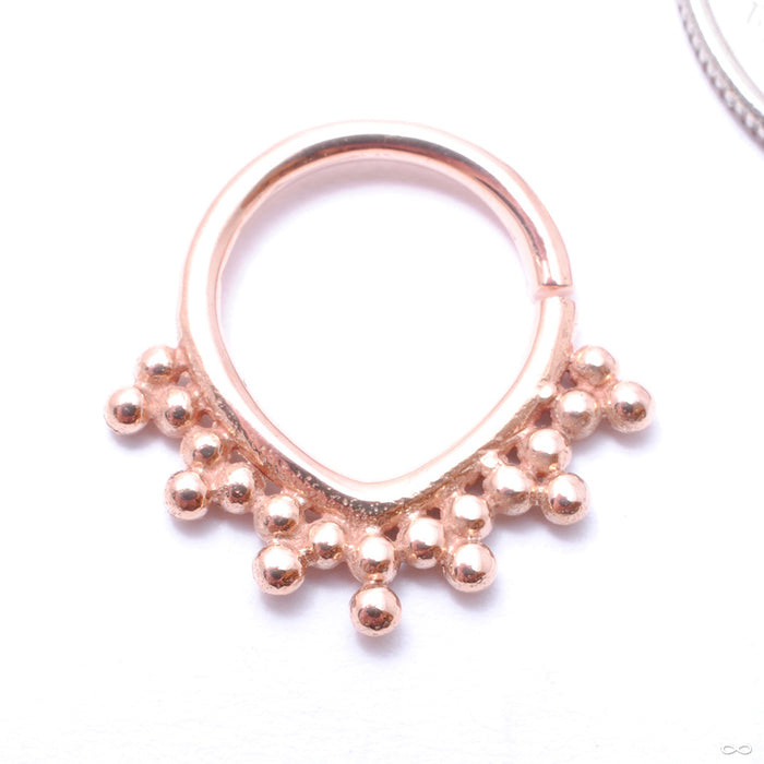 Ashani Seam Ring in Gold from Buddha Jewelry in rose gold
