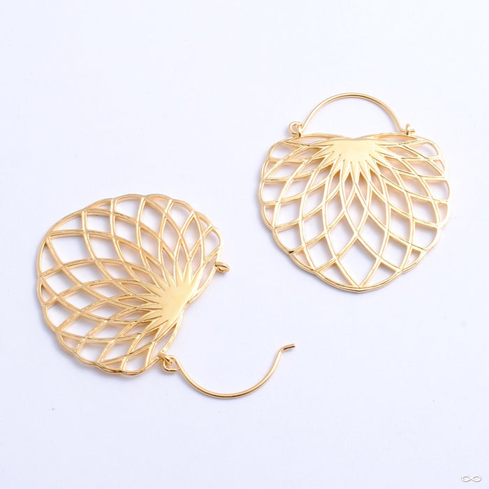 Aurora Earrings from Tether Jewelry in yellow gold