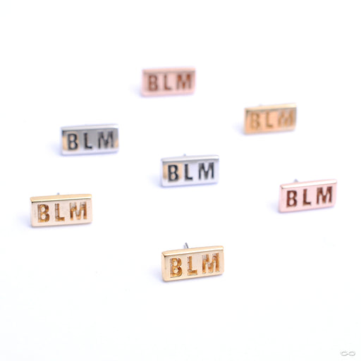 BLM Press-fit End in Gold from Quetzalli in assorted materials