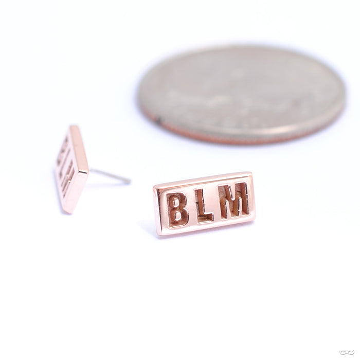BLM Press-fit End in Gold from Quetzalli in rose gold