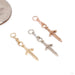 Back Stabber Charm in Gold from Hialeah in various materials