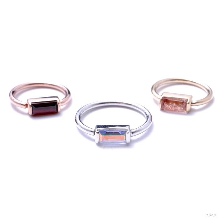 Baguette Bar Seam Ring in Gold from BVLA in assorted materials