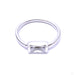 Baguette Bar Seam Ring in Gold from BVLA with clear CZ