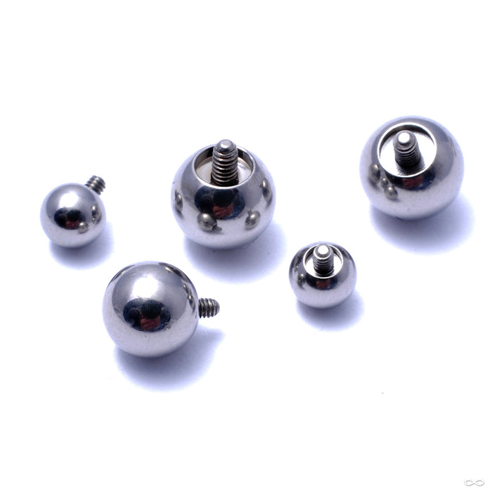 Threaded Ball End Ball Threaded End in Titanium from Industrial Strength — Infinite Body ...