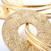 Ban Chiang Solar Discs in Brass from Diablo Organics yellow brass back detail