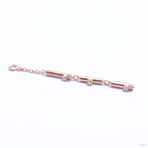 Long Beauty Marked Charm in Gold from Pupil Hall in rose gold