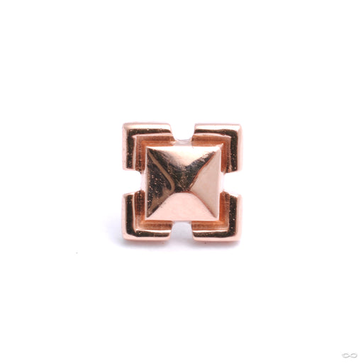 Beta 04 Press-fit End in Gold from Tether Jewelry in rose gold