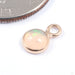 Bezel Charm in Gold from Modern Mood in yellow gold with white opal