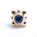 Bindi Press-fit End in Gold from LeRoi with Sapphire