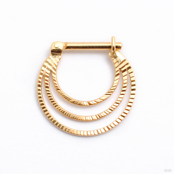 Brilliant Soul Hinged Ring in Gold from Quetzalli in yellow gold