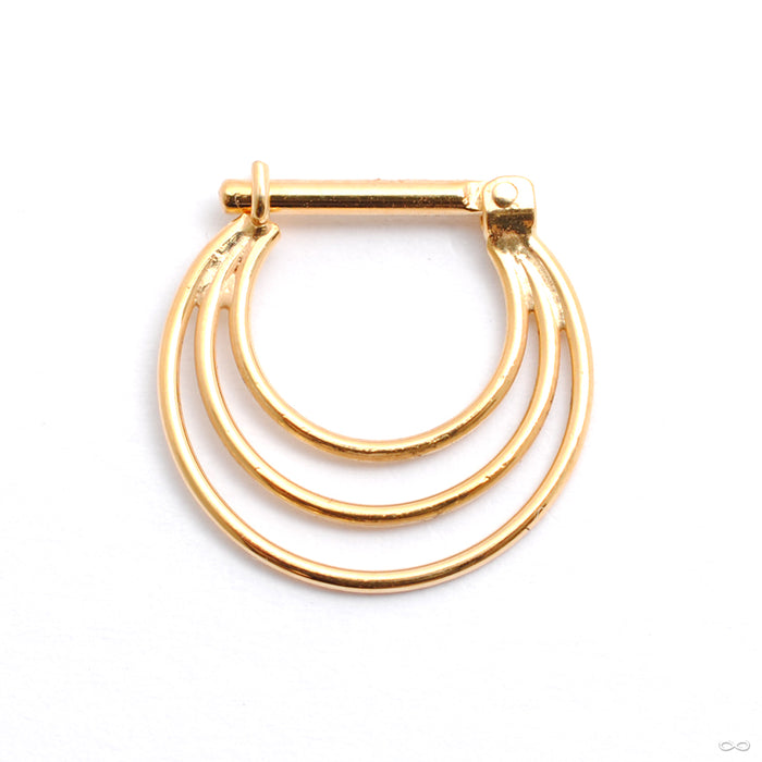 Brilliant Soul Hinged Ring in Gold from Quetzalli back view