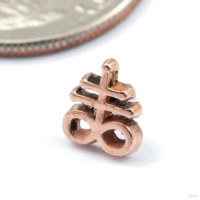 Brimstone Press-fit End in Gold from Maya Jewelry in rose gold
