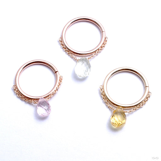 Briolette Seam Ring in Gold from Pupil Hall in assorted materials