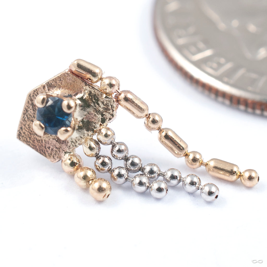 Chained Shield Press-fit End in Gold from Sacred Symbols — Infinite ...