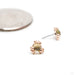 Cleo Beaded Press-fit End in Gold from Pupil Hall in rose gold with peridot