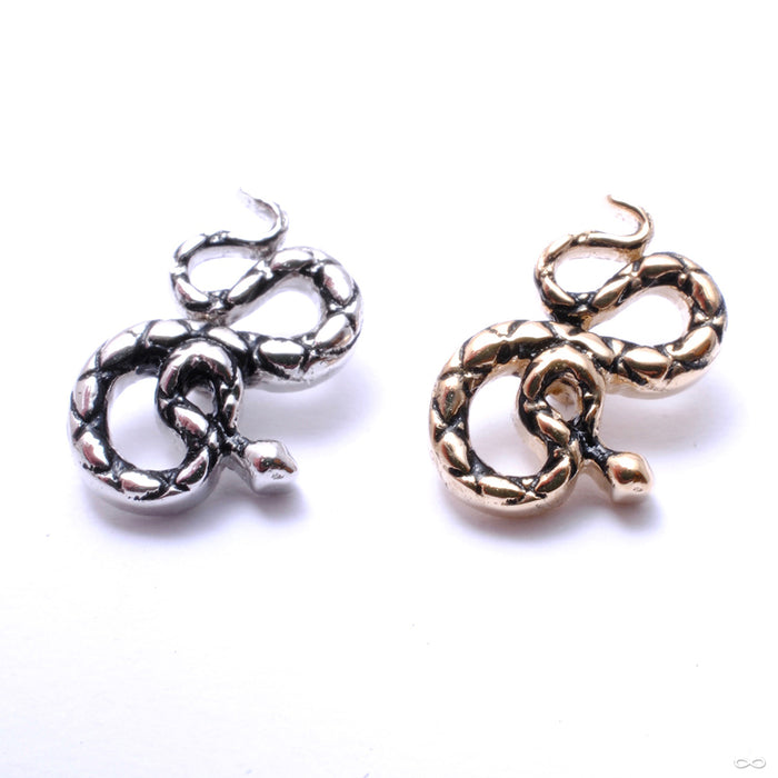 Coiled Snake Threaded End in Gold from BVLA in assorted materials