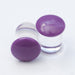 Color Front Plugs from 2g to 1/2" from Gorilla Glass in Grape