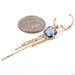Compulsive Collector Clicker in Gold from Pupil Hall in yellow gold with london blue topaz open view
