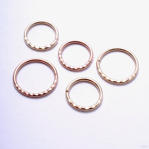 Crimp Seam Ring in Gold from Scylla in assorted materials