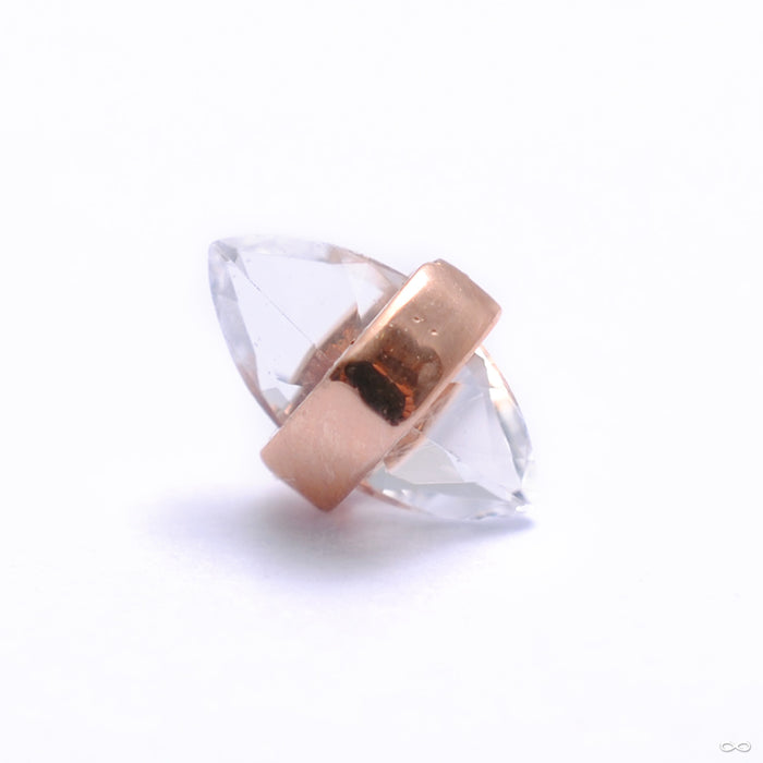Crystalized Press-fit End in Gold from Pupil Hall in rose gold
