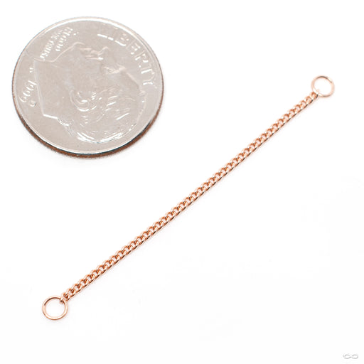 Curb Chain in Gold from Hialeah in rose gold
