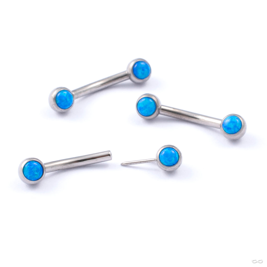Curved Press-fit Post with Side-set Stones in Titanium from Neometal ...