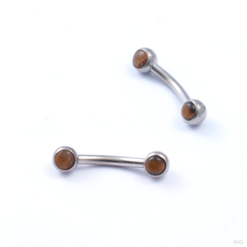 Curved Press-fit Post with Side-set Stones in Titanium from Neometal ...