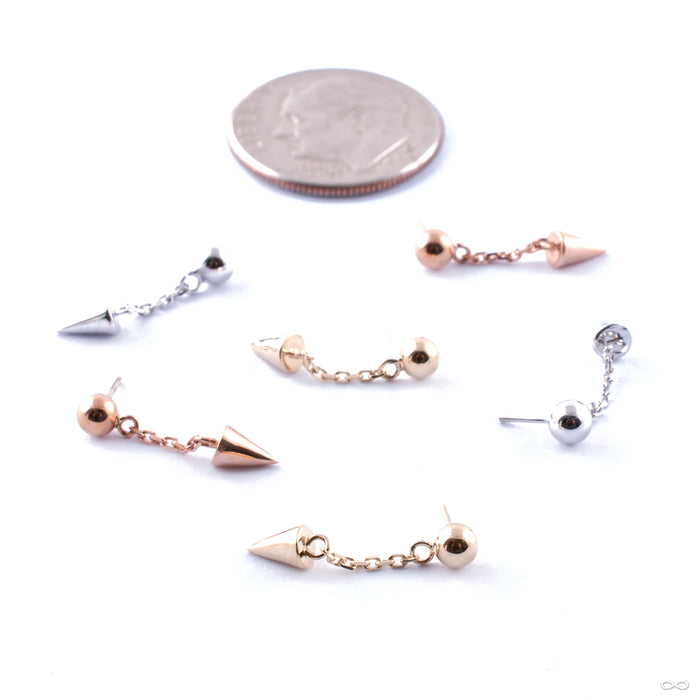 Darcy Press-fit End in Gold from Junipurr Jewelry in assorted materials