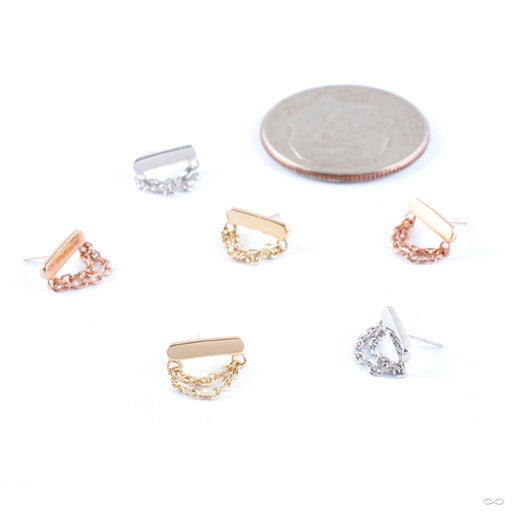 Daria Press-fit End in Gold from Junipurr Jewelry in assorted materials