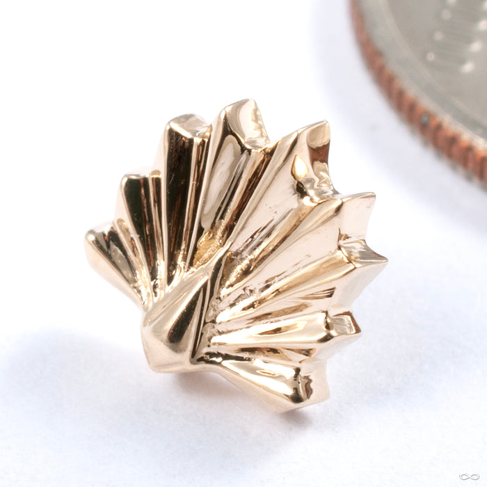 Deco Press-fit End in Gold from Tether Jewelry in yellow gold