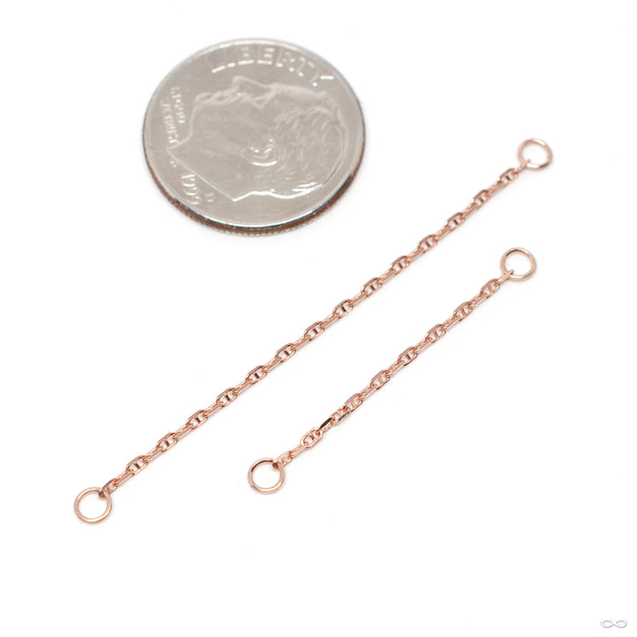 Diamond-cut Anchor Chain in Gold from Hialeah in rose gold