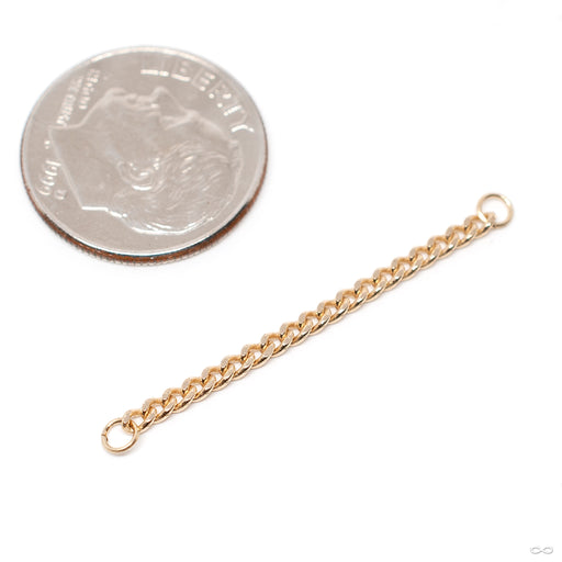 Diamond-cut Curb Chain in Gold from Hialeah in yellow gold