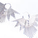 Divine Hoop Earrings from Tawapa in silver-plated white brass