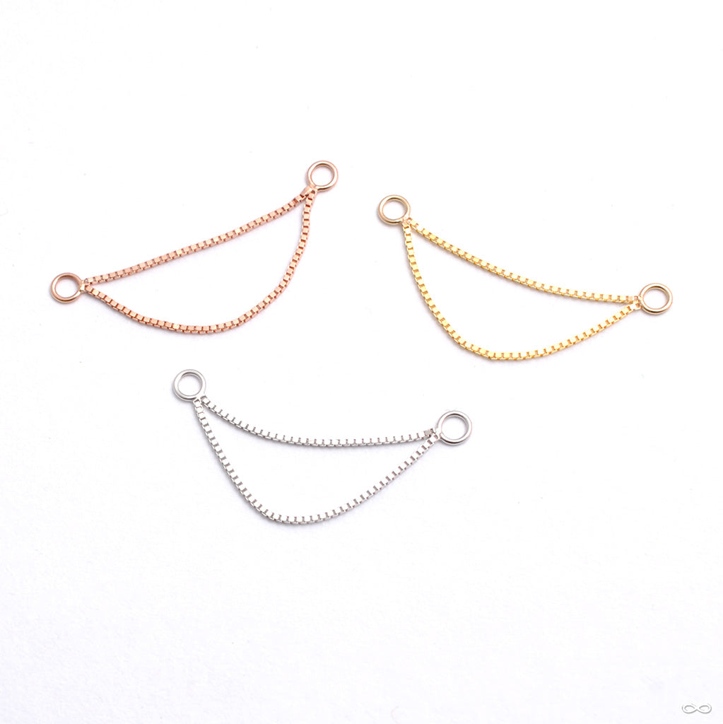 2in 14K Yellow Gold Box Chain Extender (1mm)