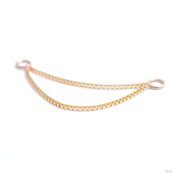 Double Box Chain in Gold from Buddha Jewelry in yellow gold